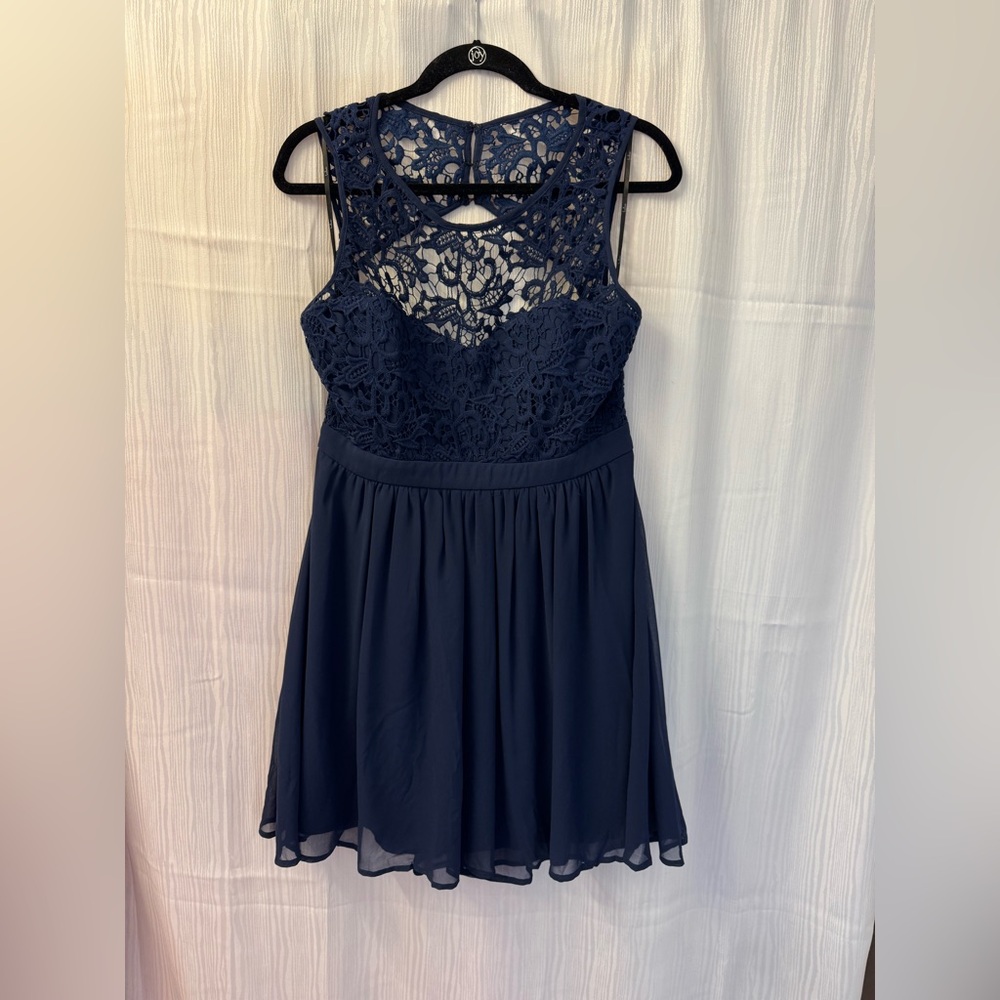 Chic Blue Mini Dress